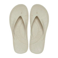 Casual Flip-Flops - Cream White - Style 210089-2Y2