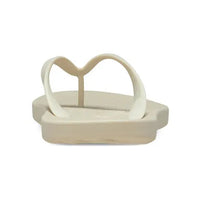 Casual Flip-Flops - Cream White - Style 210089-2Y2