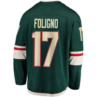 Minnesota Wild Marcus Foligno Green Breakaway Jersey