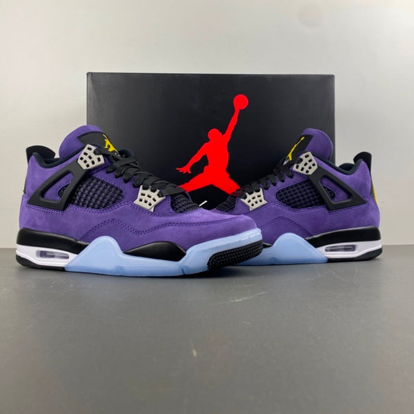 Retro Low Top Sneakers, Purple Colorway, Leather Footwear, Lace Up Design, Casual Gift for Sneaker Fans