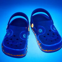 Toddlers' Iam Dragon Lights Classic Clogs - Blue Bolt