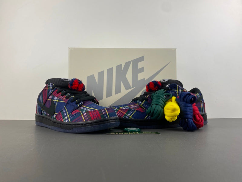 Low Top Sneakers, Blue Red Colorway, Lace Up Design, Casual Gift for Sneaker Fans