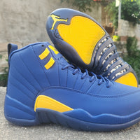 High Top Sneakers, Blue White Colorway, Lace Up Design, Casual Gift for Sneaker Fans