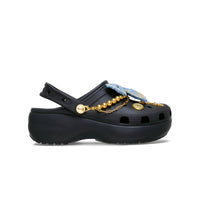 Platform Denim Clogs - Black