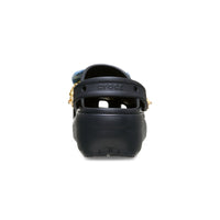 Platform Denim Clogs - Black