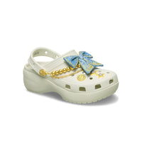 Platform Denim Clogs - Linen