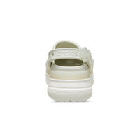 Stacked Translucent Floral Clogs - Linen