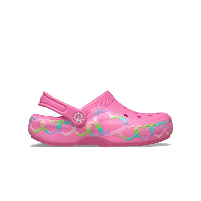 Kids' Classic Heart Lights Clogs - Pink