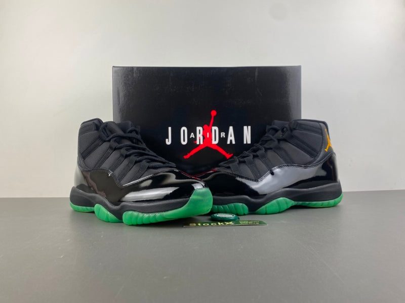 Low Top Sneakers, Black Green Yellow Colorway, Lace Up Design, Casual Gift for Sneaker Fans