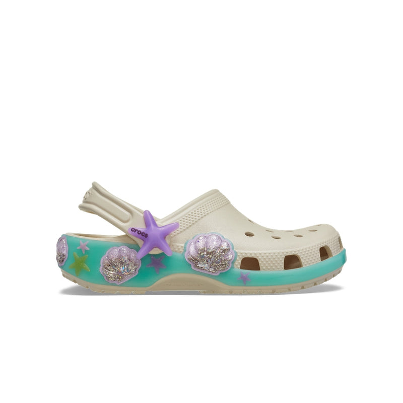 Toddlers' Classic Sea Sparkle Shaker Clogs - Frappé