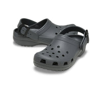 Classic Enamel Buckle Clogs - Carbon