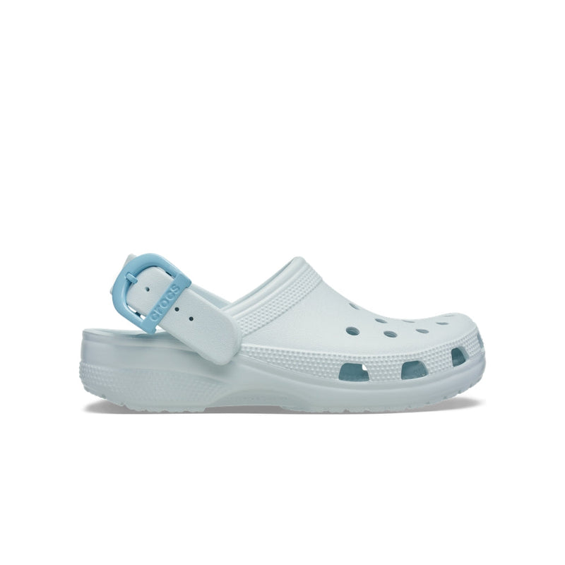 Classic Enamel Buckle Clogs - Vapor Ice