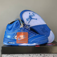 High Top Sneakers, Blue Colorway, Lace Up Design, Casual Gift for Sneaker Fans