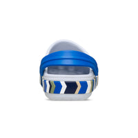 Kids' Crocband Chevron Band Clogs - Steel / Blue Blaze