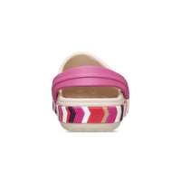 Kids' Crocband Chevron Band Clogs - Frappé / Quiet Rose