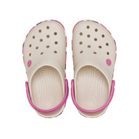 Kids' Crocband Chevron Band Clogs - Frappé / Quiet Rose