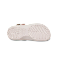 Platform Dipped Metallic Buckle Clogs - Bubble Ice