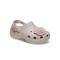 Classic Platform Dipped Roses Clogs - Cocoa Cream