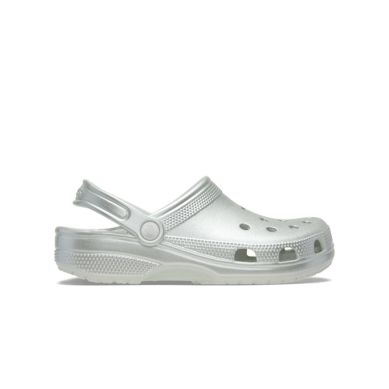 Kids' Classic Tinted Metallic Clogs - Silver