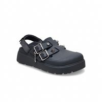 Loaferette Star Studded Clogs - Carbon