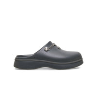 Dylan Notched Boho Clogs - Carbon