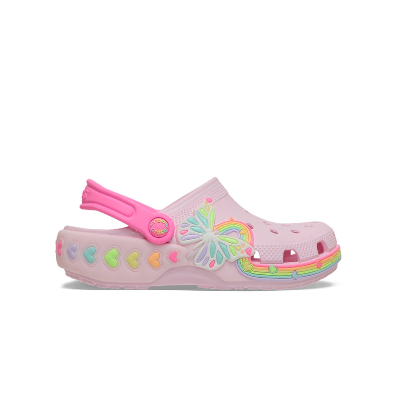 Toddlers' Classic Butterfly Lights Clogs - Pink Milk