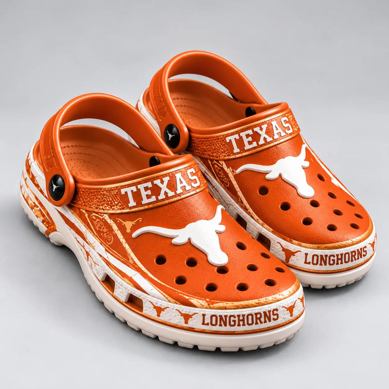 TEX Burnt Orange - Longhorn Emblem Clog Study