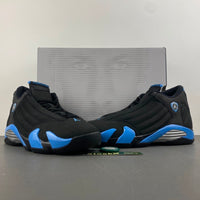 Low Top Sneakers, University Blue Black Colorway, Lace Up Design, Casual Gift for Sneaker Fans