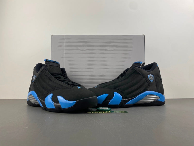 Low Top Sneakers, University Blue Black Colorway, Lace Up Design, Casual Gift for Sneaker Fans