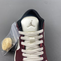 Low Top Sneakers, White Burgundy Colorway, Lace Up Design, Casual Gift for Sneaker Fans