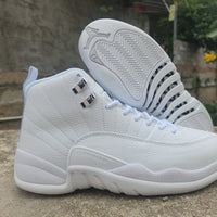 High Top Sneakers, White Colorway, Lace Up Design, Casual Gift for Sneaker Fans