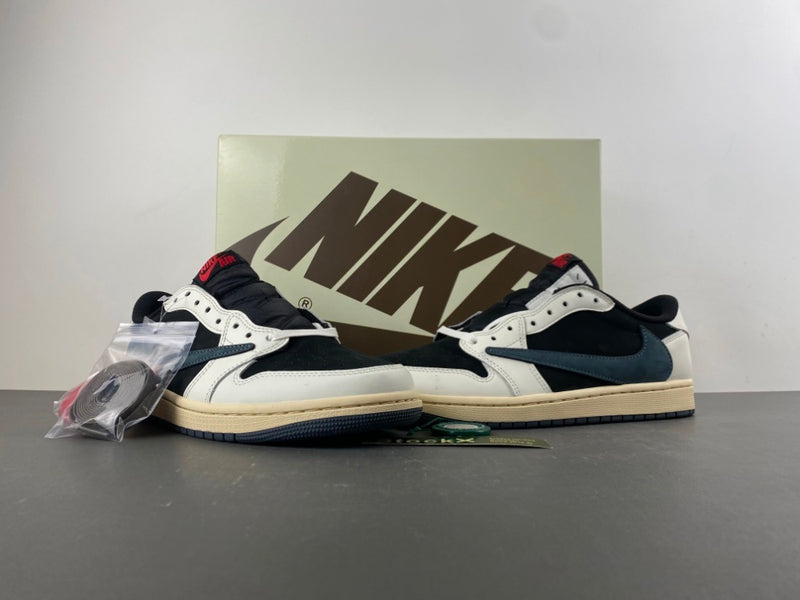 Low Top Sneakers, Blue White Black Colorway, Leather Footwear, Reverse Hook Design, Lace Up Design, Casual Gift for Sneaker Fans