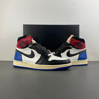 High Top Sneakers, Blue White Black Colorway, Lace Up Design, Casual Gift for Sneaker Fans