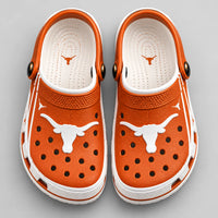 TEX Burnt Orange - Longhorn Emblem Clog in Clean Contrast