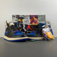 High Top Sneakers, Blue White Black Purple Colorway, Lace Up Design, Casual Gift for Sneaker Fans