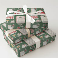 Retro Santa Toasting Wrapping Paper, Vintage Santa Cocktail Wrapping Paper, Holiday Cocktail Gift Wrap, Festive Christmas Wrapping Paper