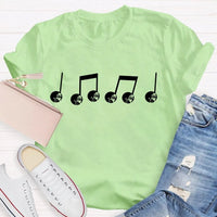Festive Music Lover Holiday T-Shirt, Musical Note Snowman Christmas Shirt, Winter Snowman Melody Tee, Xmas Band Choir Teacher Present