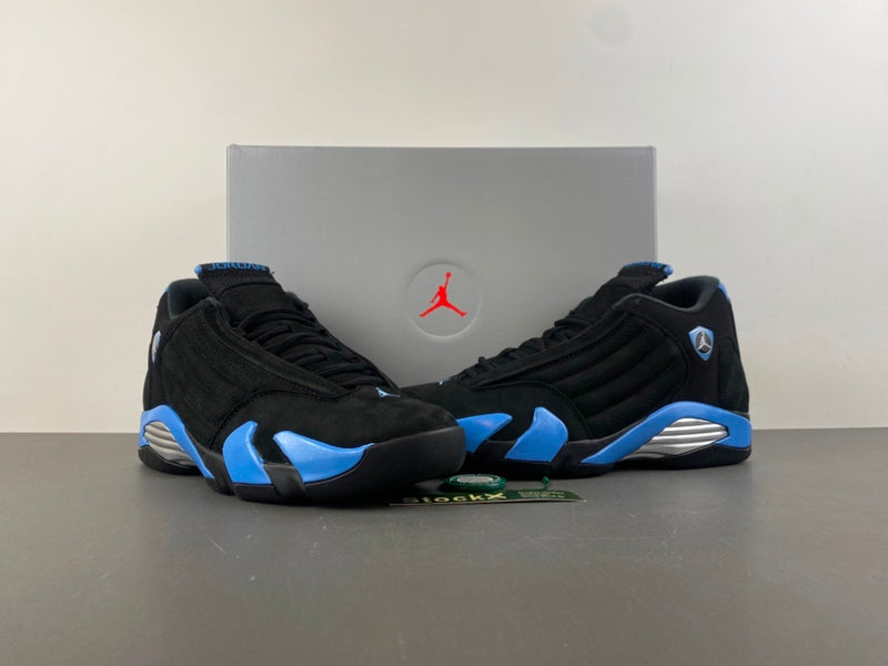 Low Top Sneakers, University Blue Black Colorway, Lace Up Design, Casual Gift for Sneaker Fans