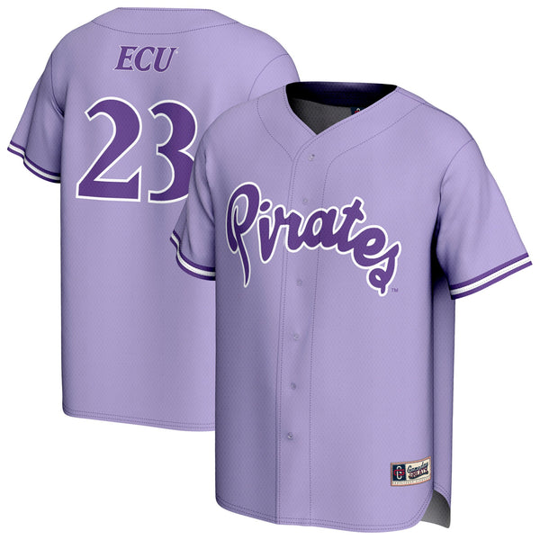 ECU Pirates Lightweight Collegiate Baseball Fashion Jersey - Purple
