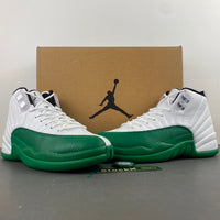 Low Top Sneakers, White Green Colorway, Lace Up Design, Casual Gift for Sneaker Fans