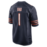 Chicago Bears Number 1 Dad Navy Game Jersey