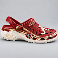 ALA Script Pride - Crimson and Cream Clogs