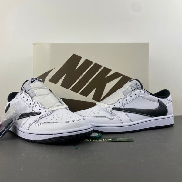 Low Top Sneakers, White Black Colorway, Leather Footwear, Reverse Hook Design, Lace Up Design, Casual Gift for Sneaker Fans