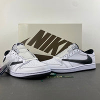 Low Top Sneakers, White Black Colorway, Leather Footwear, Reverse Hook Design, Lace Up Design, Casual Gift for Sneaker Fans
