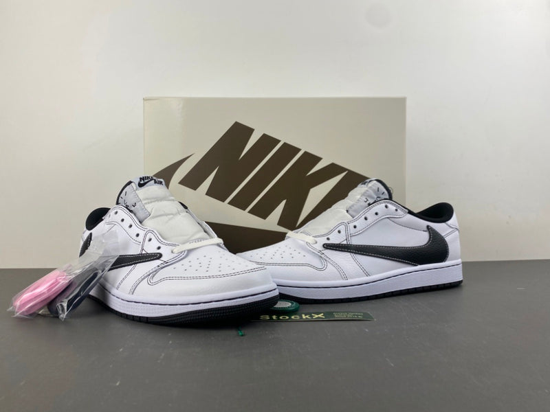 Low Top Sneakers, White Black Colorway, Leather Footwear, Reverse Hook Design, Lace Up Design, Casual Gift for Sneaker Fans