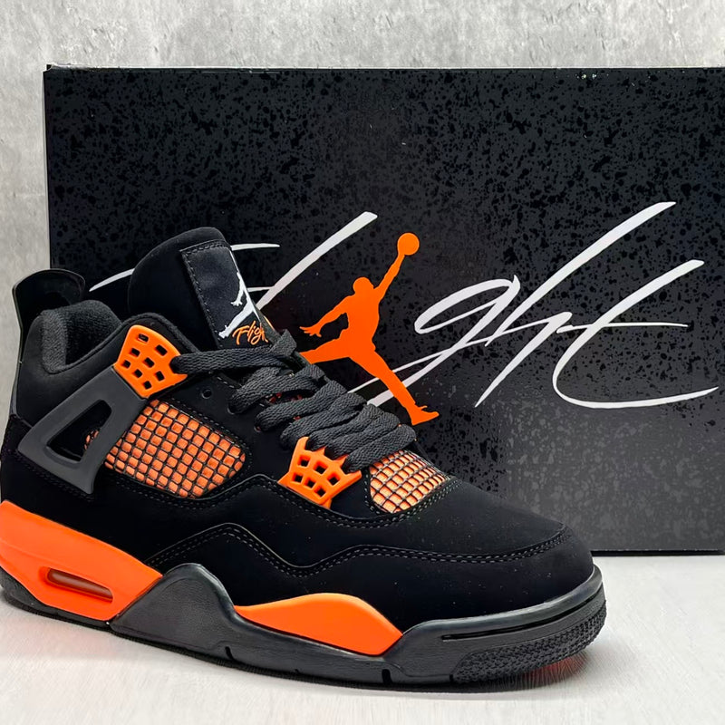 Mid Top Sneakers, Orange Colorway, Lace Up Design, Casual Gift for Sneaker Fans