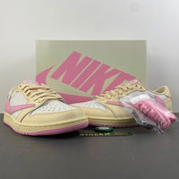 Low Top Sneakers, Pink Colorway, Reverse Hook Design, Lace Up Design, Casual Gift for Sneaker Fans