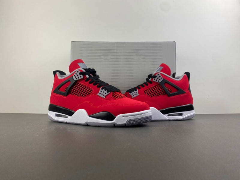 Mid Top Sneakers, Red Colorway, Lace Up Design, Casual Gift for Sneaker Fans