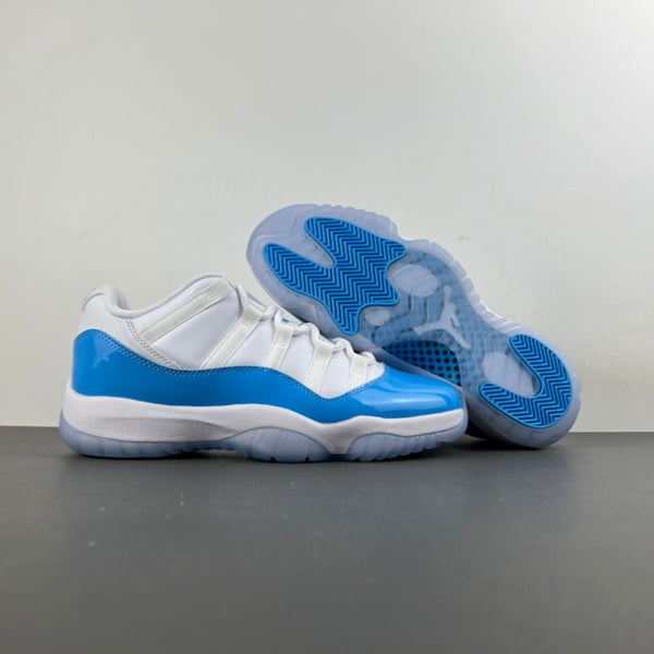 Low Top Sneakers, White University Blue Colorway, Lace Up Design, Casual Gift for Sneaker Fans