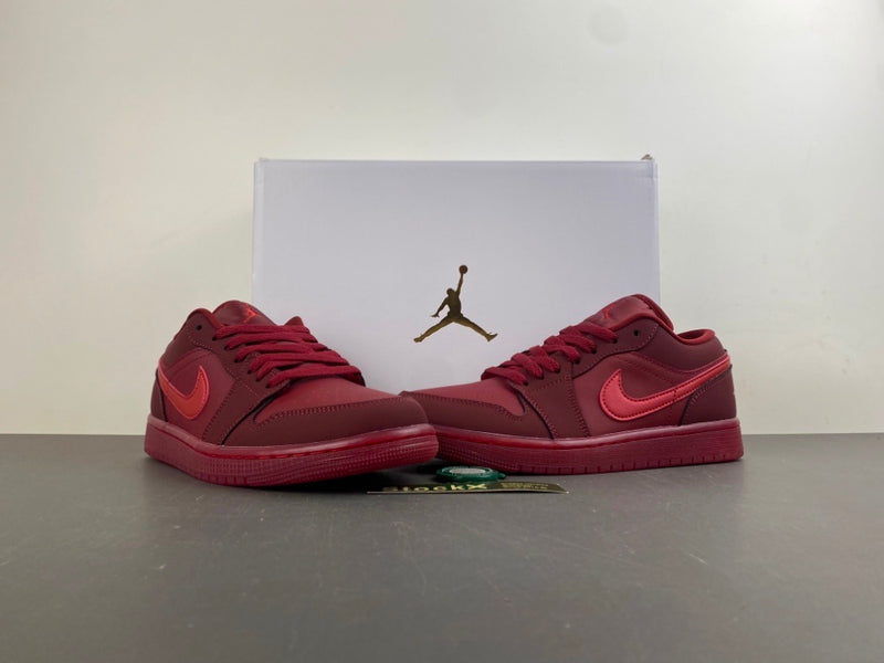Low Top Sneakers, Red Colorway, Valentine Design, Lace Up Design, Casual Gift for Sneaker Fans